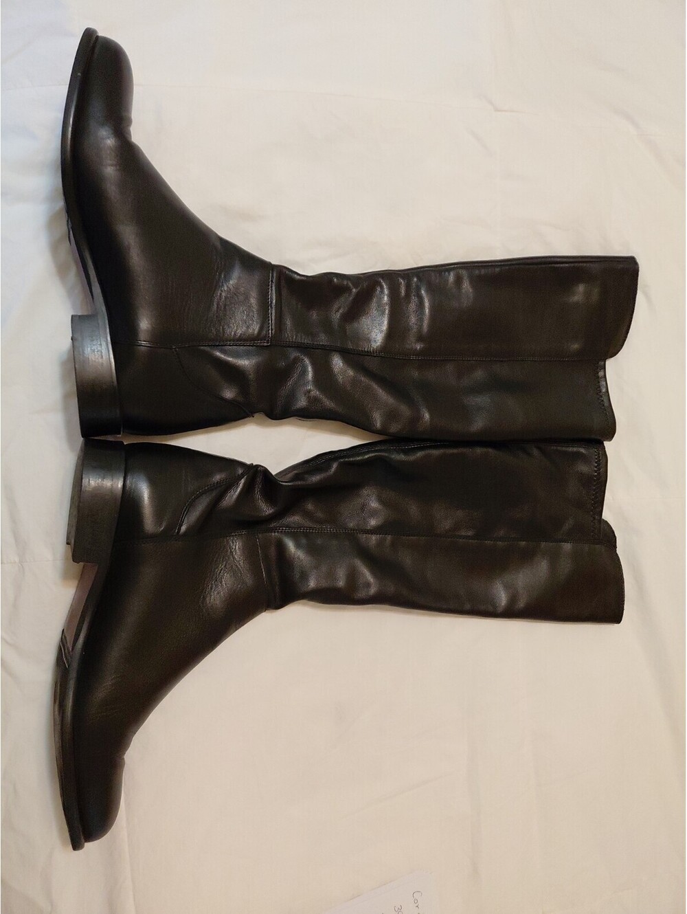Cordani Women's Bethany Boots Black Leather Size 8.5 Excellent Condition #696